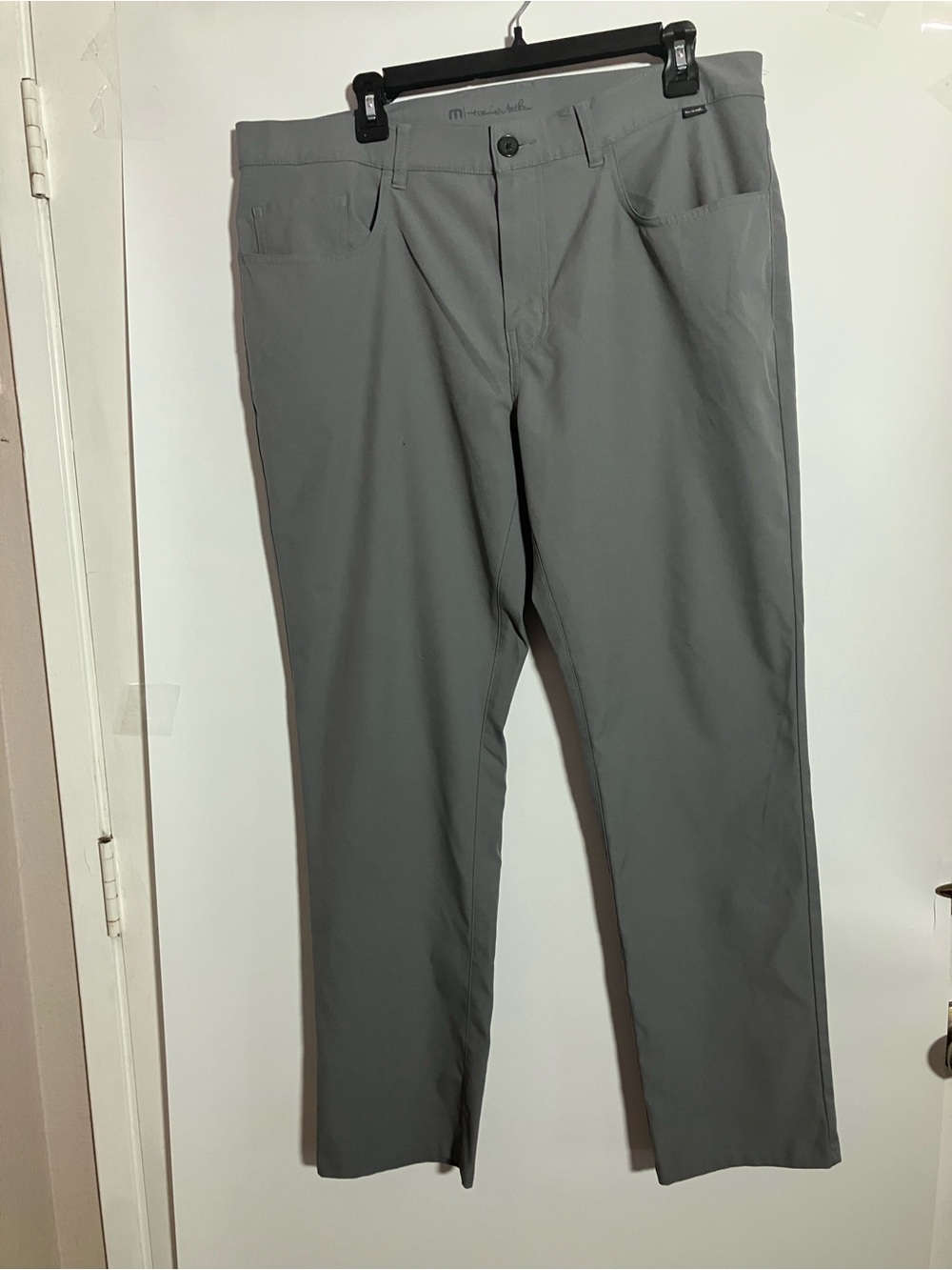 Travis Mathew Men's Grey Stretch Chinos